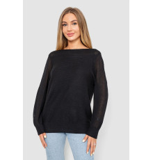 Кофта женская с манжетами, цвет черный, 244R999