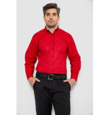 Рубашка мужская с длинным  рукавом, цвет красный, 214R16111