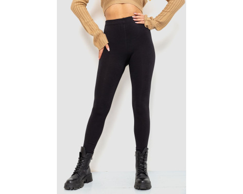 Лосіни на флісі 1800D, колір чорний, 139R869