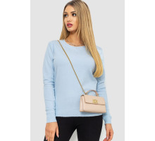 Кофта жіноча однотонна повсякденна, колір світло-блакитний, 244R2033