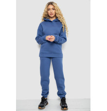 Спортивный костюм женский на флисе, цвет джинс, 102R7711
