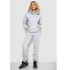 Спортивный костюм женский на флисе, цвет светло-серый, 102R7711 Спортивный костюм женский на флисе, цвет светло-серый, 102R7711