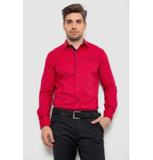 Рубашка мужская с принтом, цвет красный, 214R7094-1