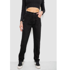 Джинси жіночі MOM, колір чорний, 244R1382