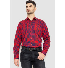 Рубашка мужская в клетку байковая, цвет красно-синий, 214R16-33-164