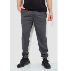 Спорт штаны мужские двухнитка, цвет темно-серый, 244R41298