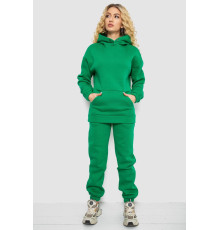 Спортивный костюм женский на флисе, цвет зеленый, 102R7711
