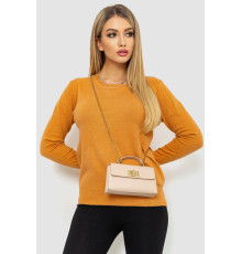 Кофта жіноча однотонна повсякденна, колір темно-бежевий, 244R2033