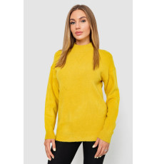 Свитер женский шерстяной, цвет горчичный, 244R0390