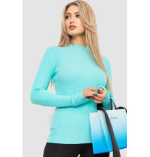 Водолазка женская в рубчик, цвет мятный, 204R9029