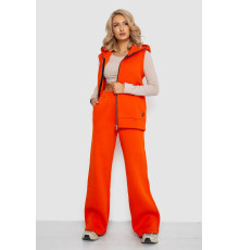 Костюм женский на флисе трехнитка, цвет оранжевый, 102R7725