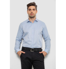Рубашка мужская с длинным рукавом, цвет голубой, 214R836