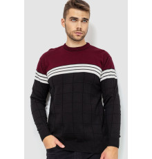 Светр чоловічий, колір чорно-бордовий, 161R884 Светр чоловічий, колір чорно-бордовий, 161R884
