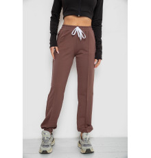 Спортивні штани жіночі, колір шоколад, 247R4670-1