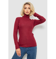 Гольф женский однотонный в рубчик, цвет бордовый, 238R803