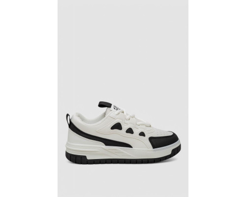 Кроссовки мужские демисезонные, цвет бело-черный, 243RHK110