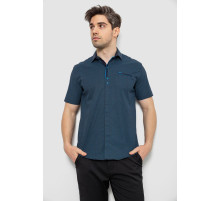 Чоловіча сорочка з принтом, колір темно-синій, 186R7022