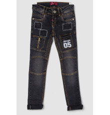 Джинси дитячі для хлопчика, колір чорний, 247R8414