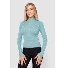 Водолазка женская в рубчик, цвет мятный, 214R91306