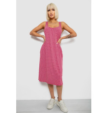Сарафан жіночий  в клітинку, колір кораловий, 257R733-2