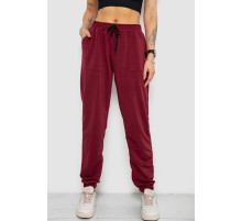 Спортивні штани жіночі, колір бордовий, 238R347