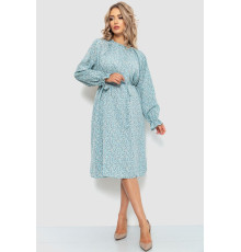 Сукня вільного крою шифонова, колір світло-бірюзовий, 204R701