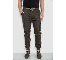 Штаны мужские карго, цвет темно-зеленый, 243R8075