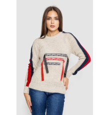 Свитер женский, цвет светло-бежевый, 167R1007