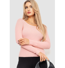 Водолазка женская в рубчик, цвет светло-персиковый, 204R9024