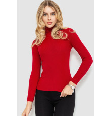 Гольф жіночий базовий в рубчик, колір червоний, 204R001-1