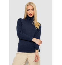 Гольф жіночий на флісі в рубчик, колір темно-синій, 238R329