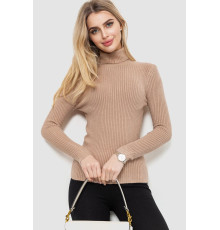 Гольф женский однотонный, цвет бежевый, 244R001