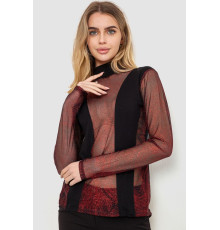 Гольф женский нарядный, цвет черно-красный, 186R109