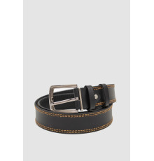 Ремінь чоловічий, колір чорно-бежевий, 196R40U1W4-3 Ремінь чоловічий, колір чорно-бежевий, 196R40U1W4-3