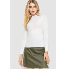 Водолазка жіноча однотонна, колір білий, 204R019