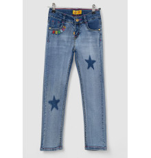 Джинсы для девочек, цвет светло-синий, 247R3815