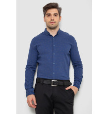 Сорочка чоловіча з принтом, колір синій, 214R7365-1