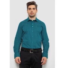 Сорочка чоловіча з принтом, колір зелений, 214R7467