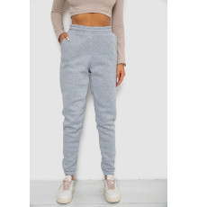 Спортивные штаны женские на флисе, цвет светло-серый, 238R58671-1