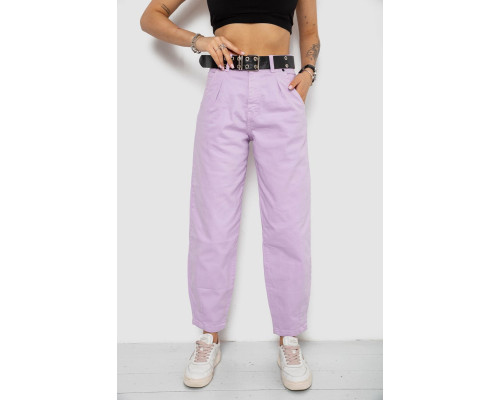 Джинсы женские балоны, цвет сиреневый, 182R00272