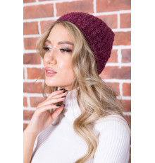 Осенне-зимняя женская шапка, темно-пудрового цвета, 167R7774
