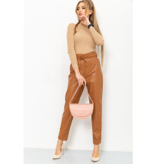 Лосини жіночі шкірозамінник, колір коричневий, 164R669