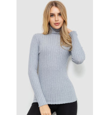 Гольф жіночий однотонний, колір світло-сірий, 204R043