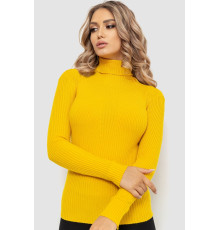 Гольф жіночий в рубчик, колір гірчичний, 204R047