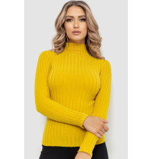 Гольф женский однотонный, цвет горчичный, 204R040