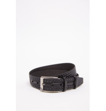 Черный мужской ремень, с классической пряжкой, 196R35U1W79