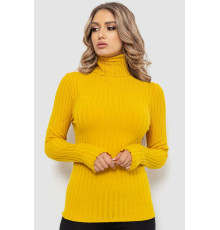 Гольф женский однотонный, цвет горчичный, 204R043