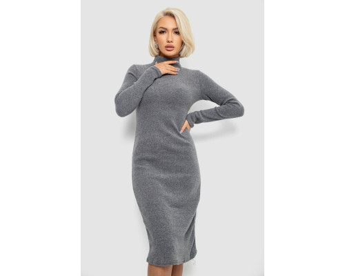 Сукня повсякденна утеплена, колір темно-сірий, 257R115