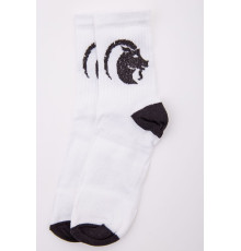 Жіночі білі шкарпетки, з принтом, 167R520-5