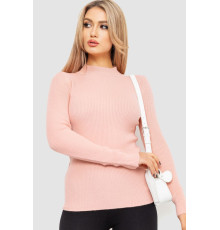 Водолазка женская в рубчик, цвет светло-персиковый, 204R9029